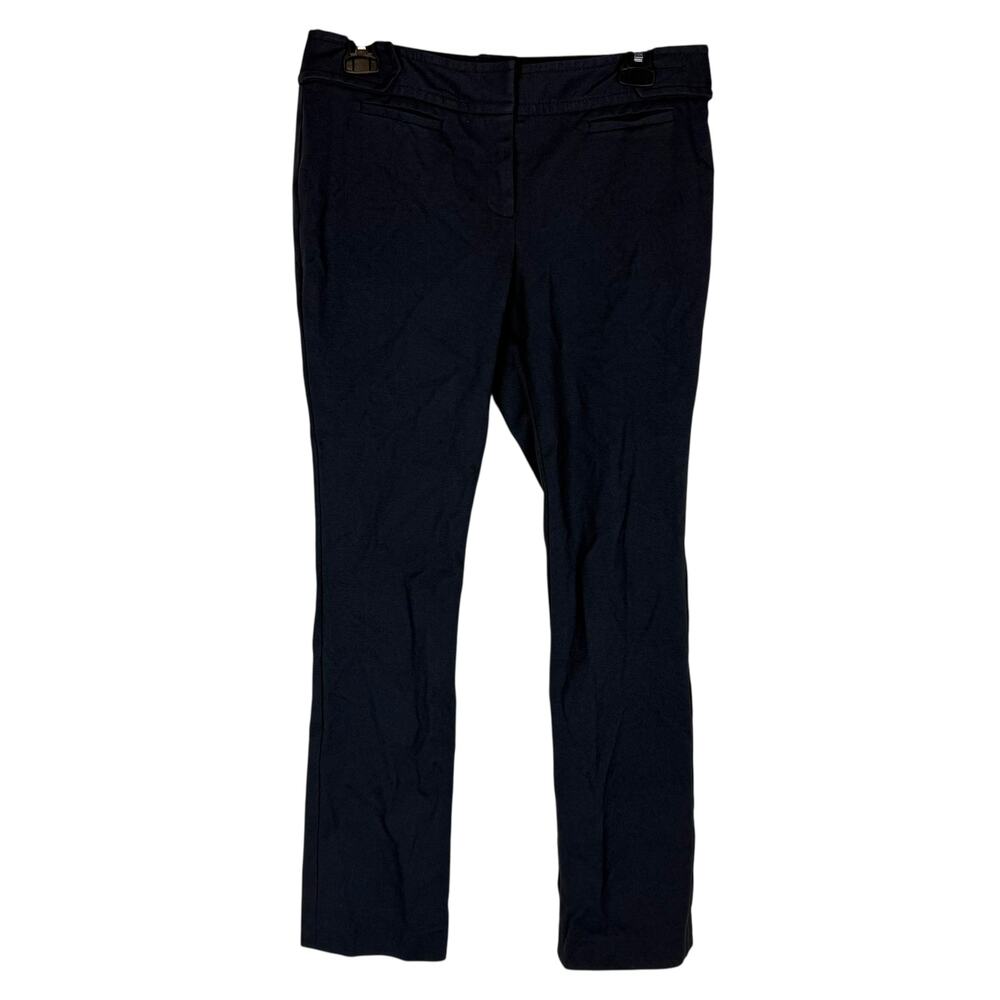 Ann Taylor Lindsay Dress Pants Womens 4 Black Mid-Rise Relaxed Career Formal‎